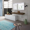 K25 25 - Mobile luxury arredo bagno L 174+140 x P 51 cm personalizzabile COMPAB