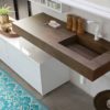 K25 25 - Mobile luxury arredo bagno L 174+140 x P 51 cm personalizzabile COMPAB