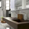K25 25 - Mobile luxury arredo bagno L 174+140 x P 51 cm personalizzabile COMPAB