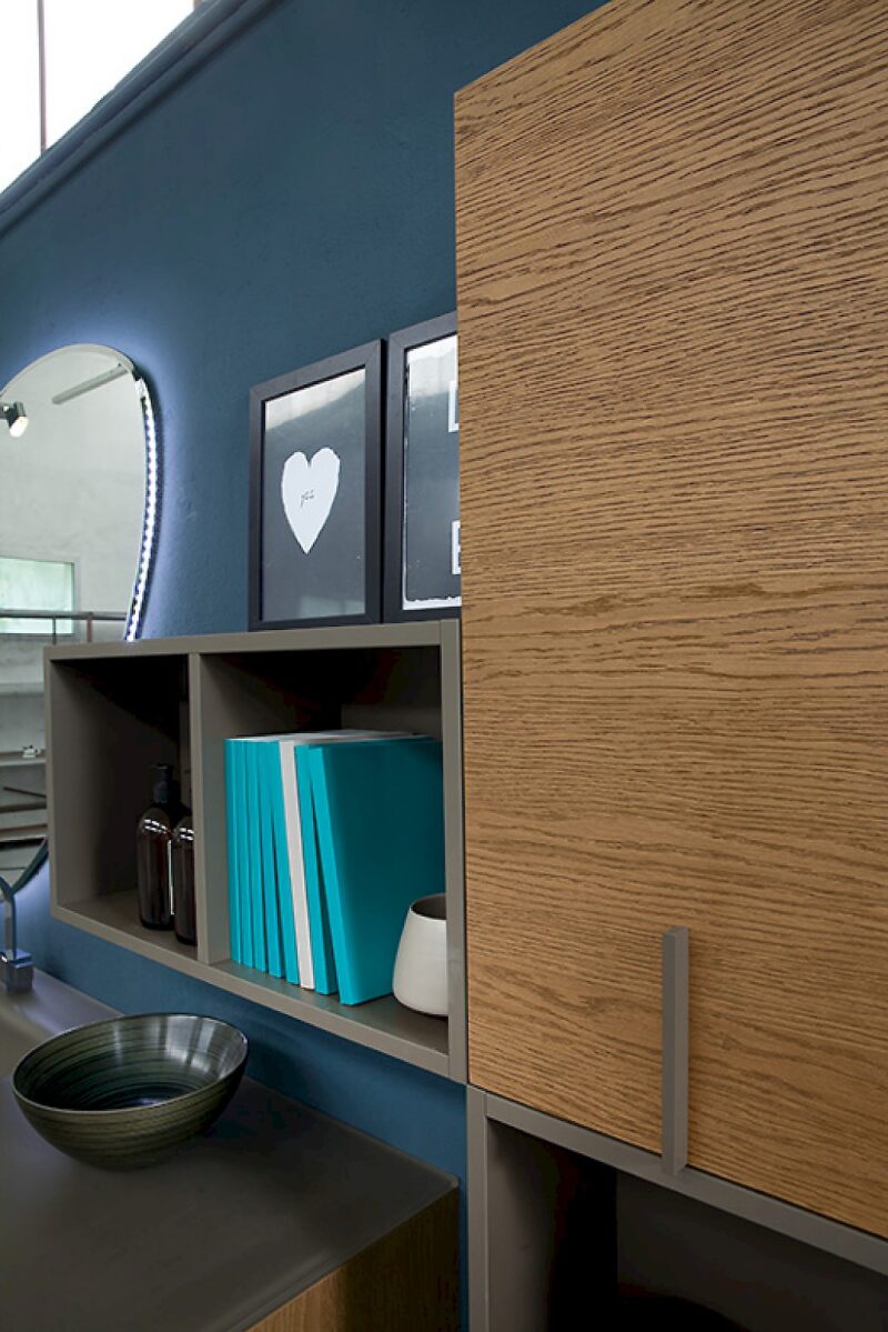 K25 26 - Mobile luxury arredo bagno L 146+140 x P 51/20,8 cm personalizzabile COMPAB