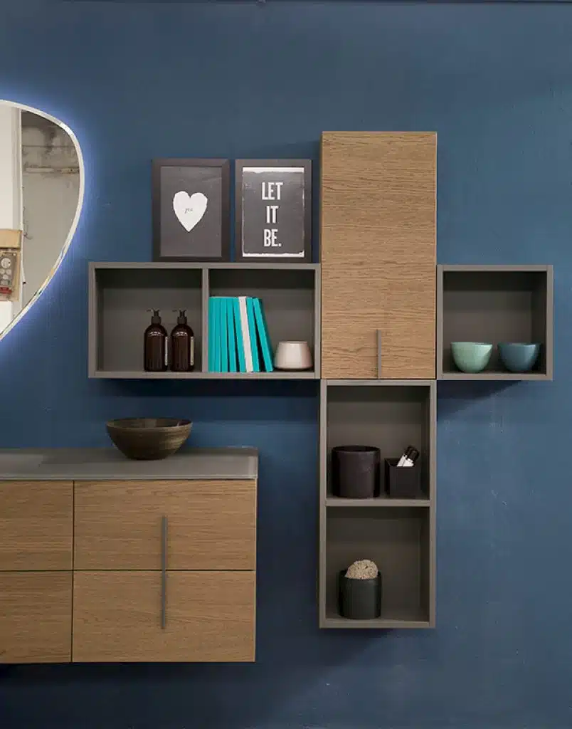 K25 26 - Mobile luxury arredo bagno L 146+140 x P 51/20,8 cm personalizzabile COMPAB