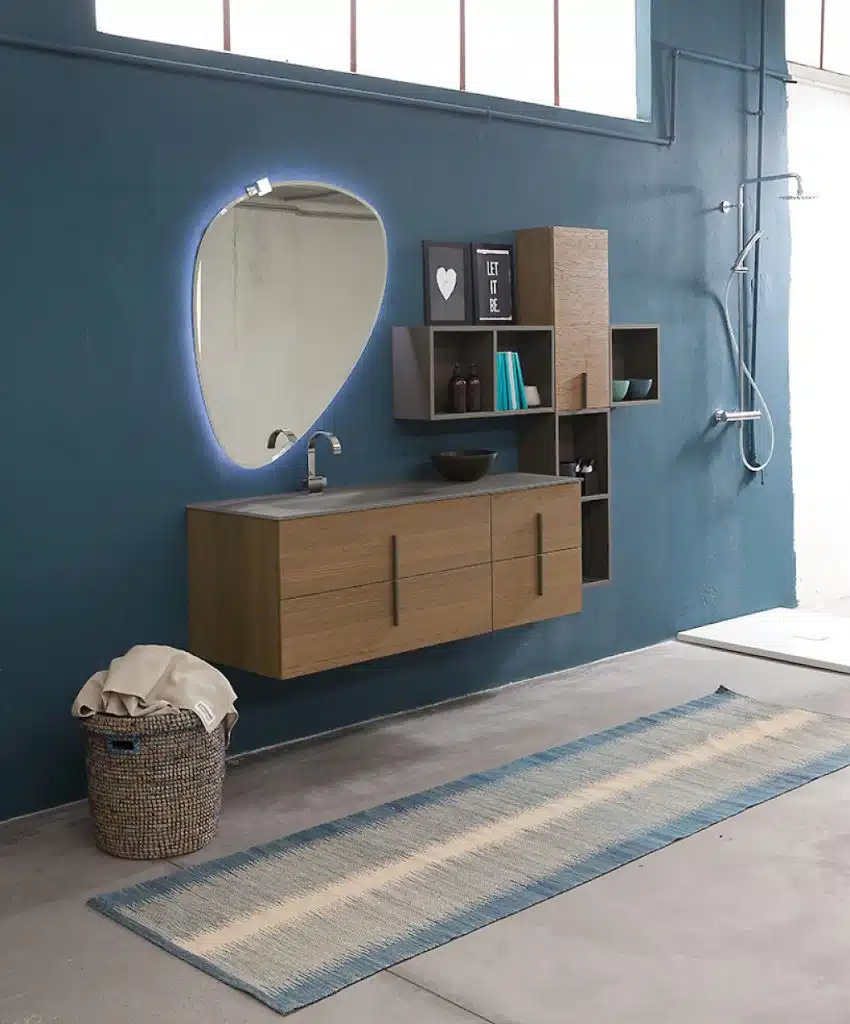 K25 26 - Mobile luxury arredo bagno L 146+140 x P 51/20,8 cm personalizzabile COMPAB