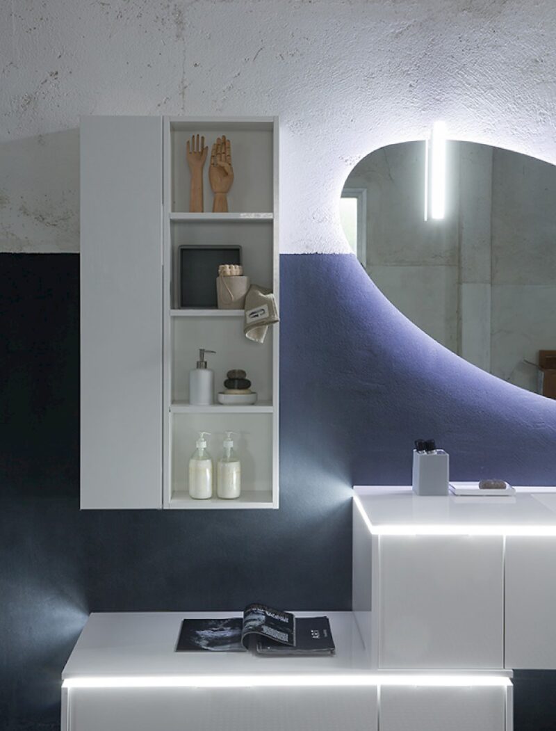 K25 27 - Mobile luxury arredo bagno L 210,8 x P 51/20,8 cm personalizzabile COMPAB