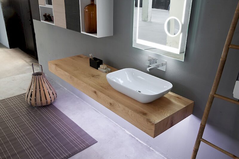 K25 29 - Mobile luxury arredo bagno L 180+190 x P 51/20,8 cm personalizzabile COMPAB