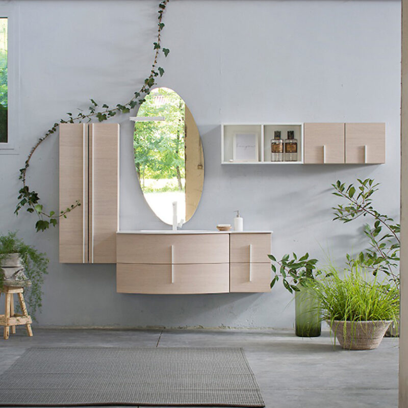 K25 31 - Mobile luxury arredo bagno L 50+131+140 x P 51/38/20,8 cm personalizzabile COMPAB