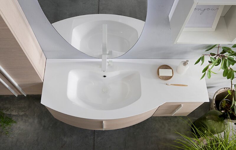 K25 31 - Mobile luxury arredo bagno L 50+131+140 x P 51/38/20,8 cm personalizzabile COMPAB