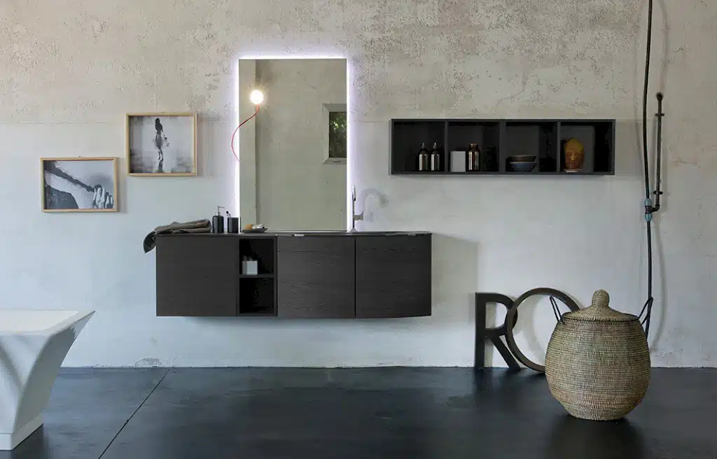 K25 32 - Mobile luxury arredo bagno L 172+140 x P 51/38/20,8 cm personalizzabile COMPAB