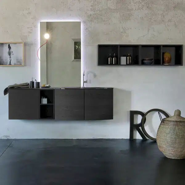 K25 32 - Mobile luxury arredo bagno L 172+140 x P 51/38/20,8 cm personalizzabile COMPAB