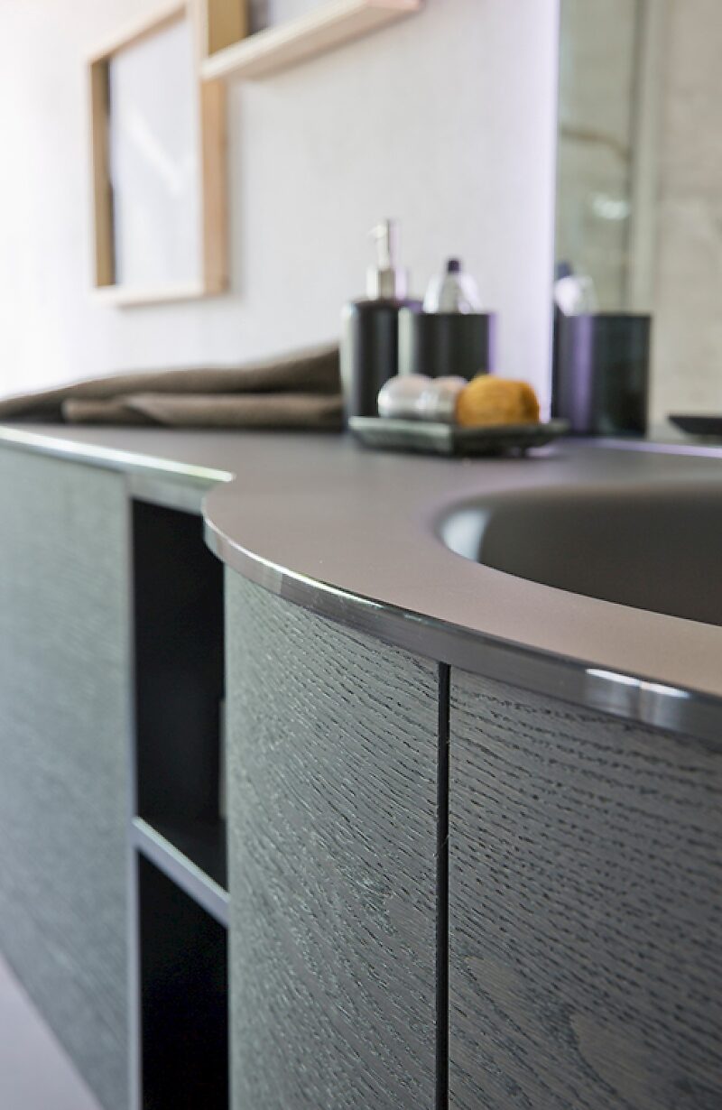 K25 32 - Mobile luxury arredo bagno L 172+140 x P 51/38/20,8 cm personalizzabile COMPAB
