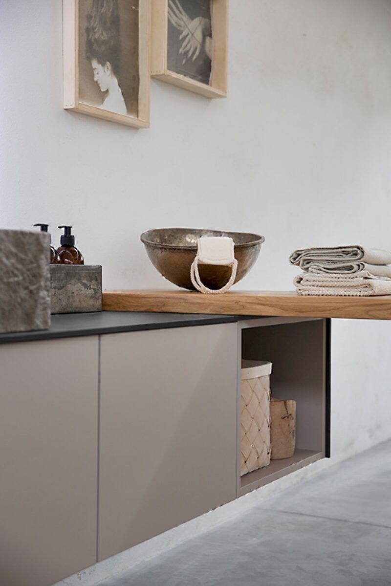 K25 33 - Mobile luxury arredo bagno L 187,4+185 x P 51/51 cm personalizzabile COMPAB