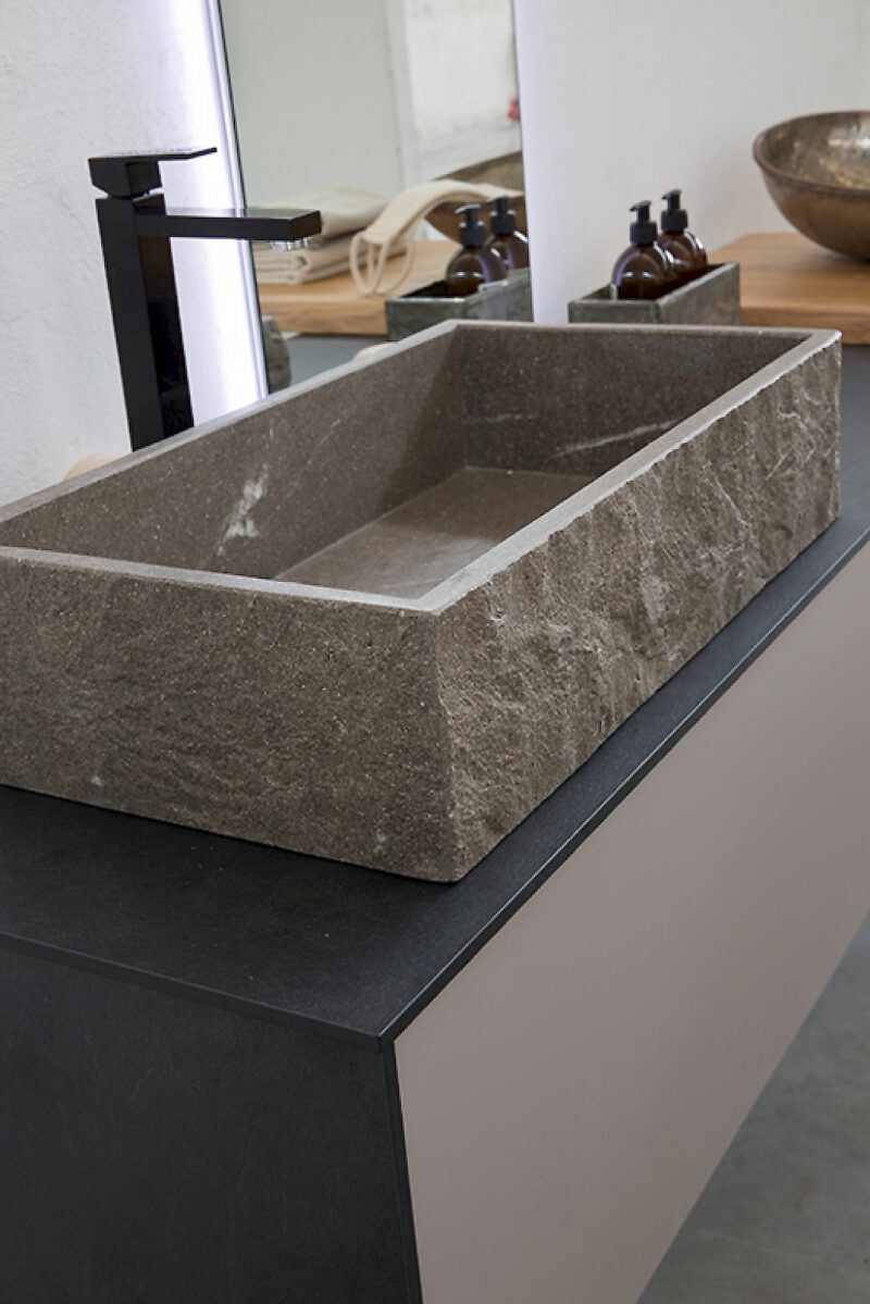 K25 33 - Mobile luxury arredo bagno L 187,4+185 x P 51/51 cm personalizzabile COMPAB
