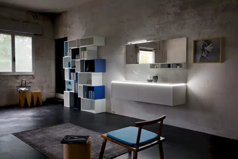 K25 36 - Mobile luxury arredo bagno L 173 x P 51/13 cm personalizzabile COMPAB