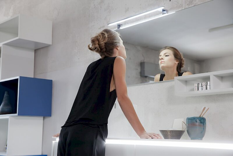 K25 36 - Mobile luxury arredo bagno L 173 x P 51/13 cm personalizzabile COMPAB