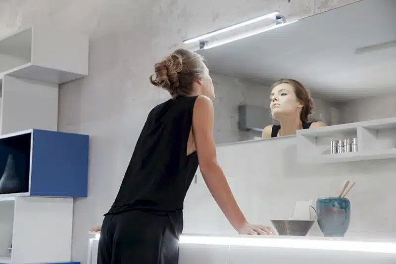 K25 36 - Mobile luxury arredo bagno L 173 x P 51/13 cm personalizzabile COMPAB