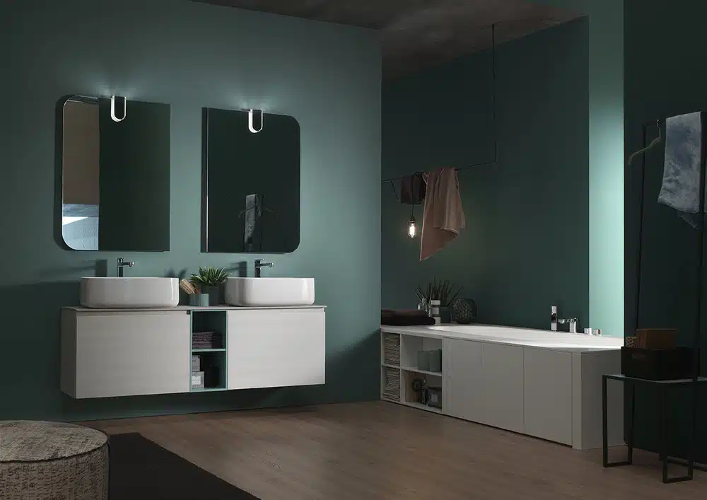 ELY J 61 - Mobile arredo bagno L 165 x P 38 cm personalizzabile ARCOM
