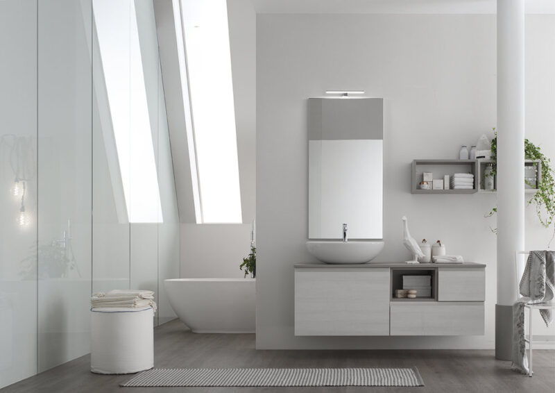 ELY J 65 - Mobile arredo bagno L 140 x P 51 cm personalizzabile ARCOM