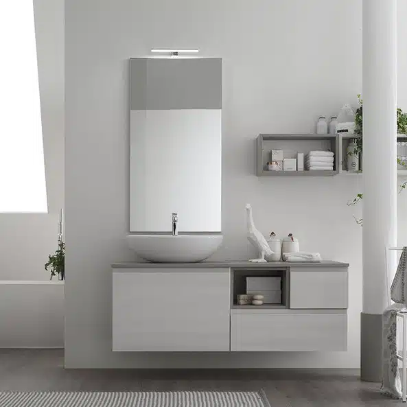 ELY J 65 - Mobile arredo bagno L 140 x P 51 cm personalizzabile ARCOM