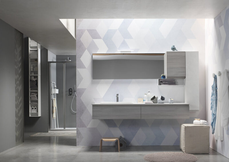 ELY J 66 - Mobile arredo bagno L 170 x P 51 cm personalizzabile ARCOM