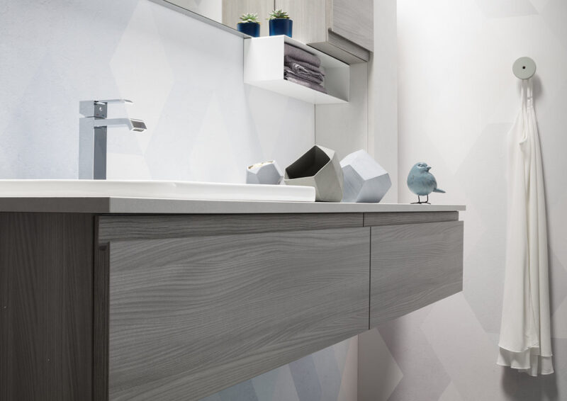 ELY J 66 - Mobile arredo bagno L 170 x P 51 cm personalizzabile ARCOM