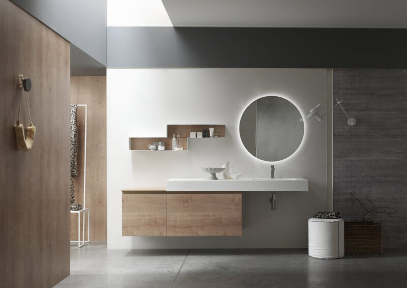 ELY J 69 - Mobile arredo bagno L 210 x P 51 cm personalizzabile ARCOM