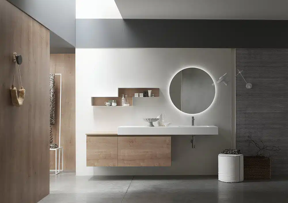 ELY J 69 - Mobile arredo bagno L 210 x P 51 cm personalizzabile ARCOM