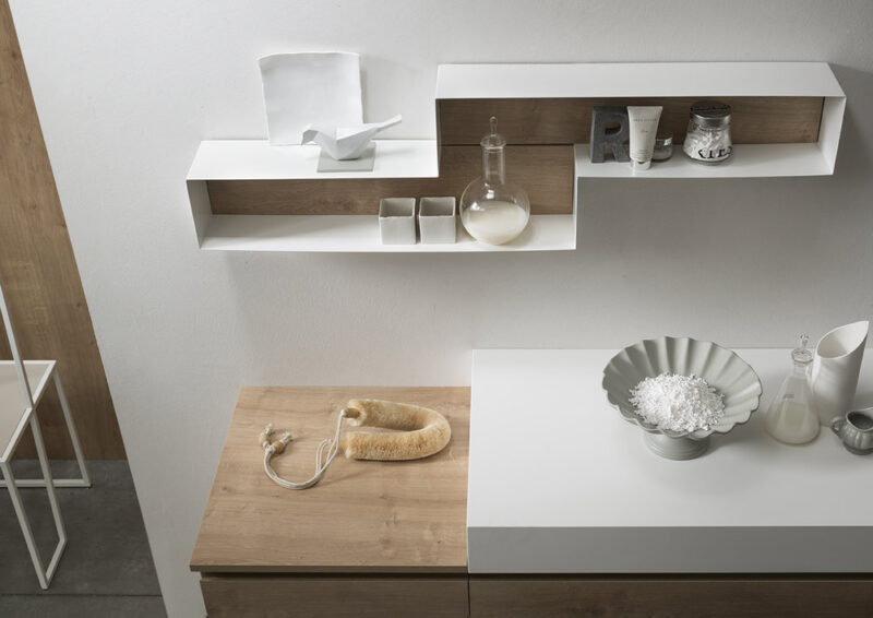 ELY J 69 - Mobile arredo bagno L 210 x P 51 cm personalizzabile ARCOM