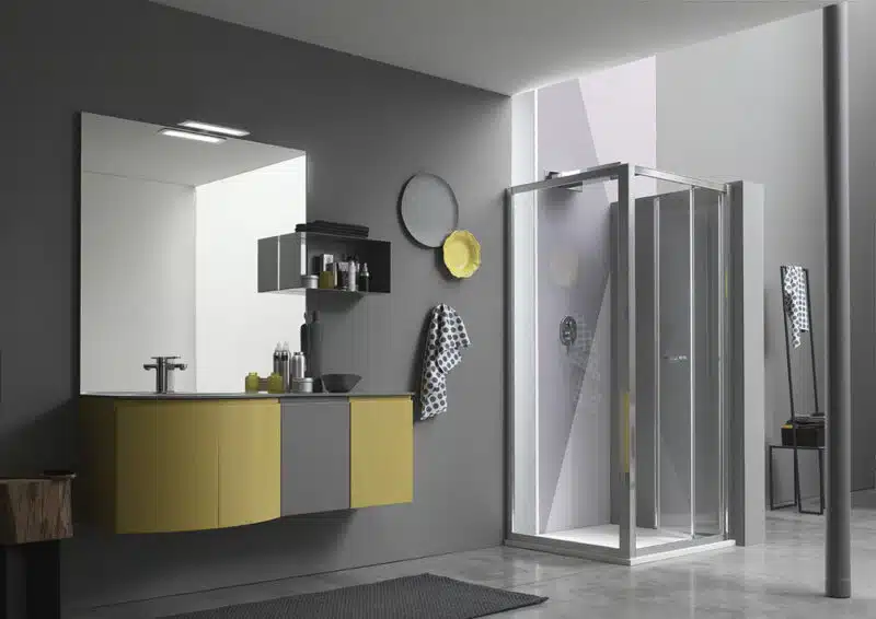 ELY J 71 - Mobile arredo bagno L 140 x P 38/51 cm personalizzabile ARCOM