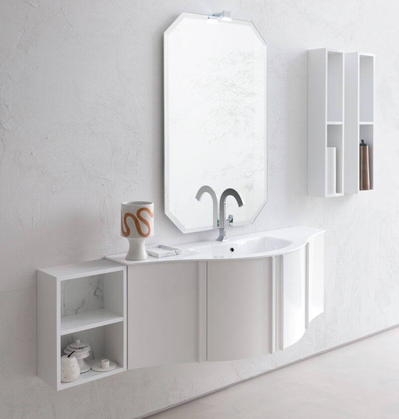 Mobile arredo bagno design curvo COMPAB B201 A608 Versus