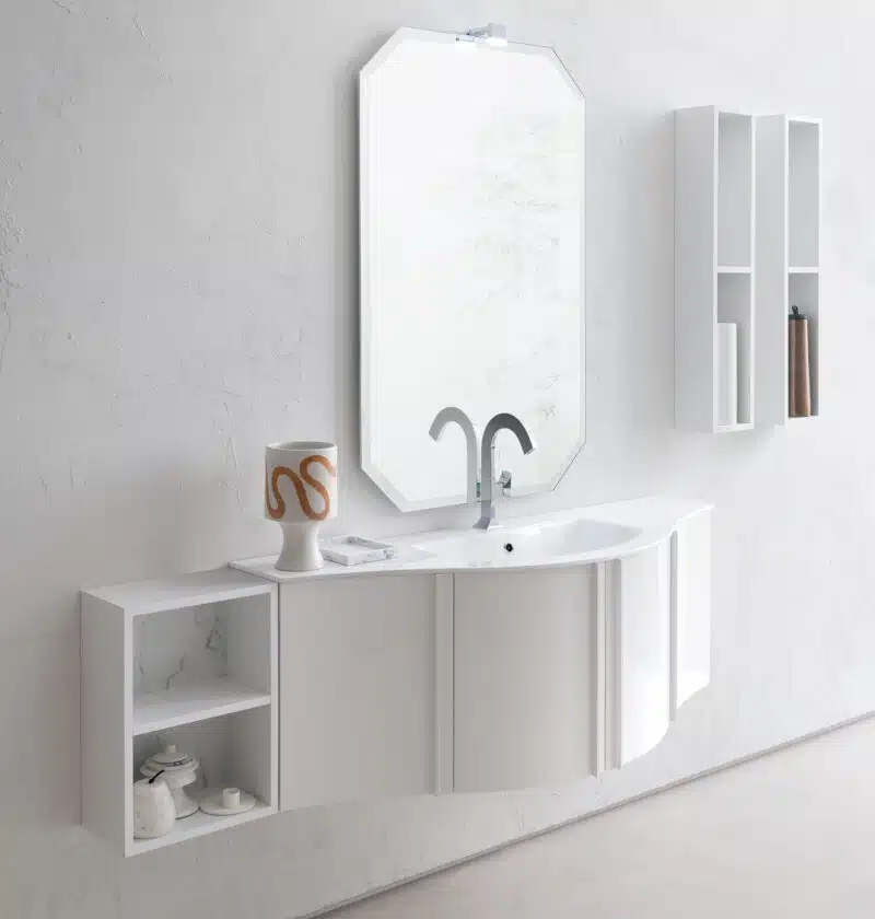 Mobile arredo bagno design curvo COMPAB B201 A608 Versus