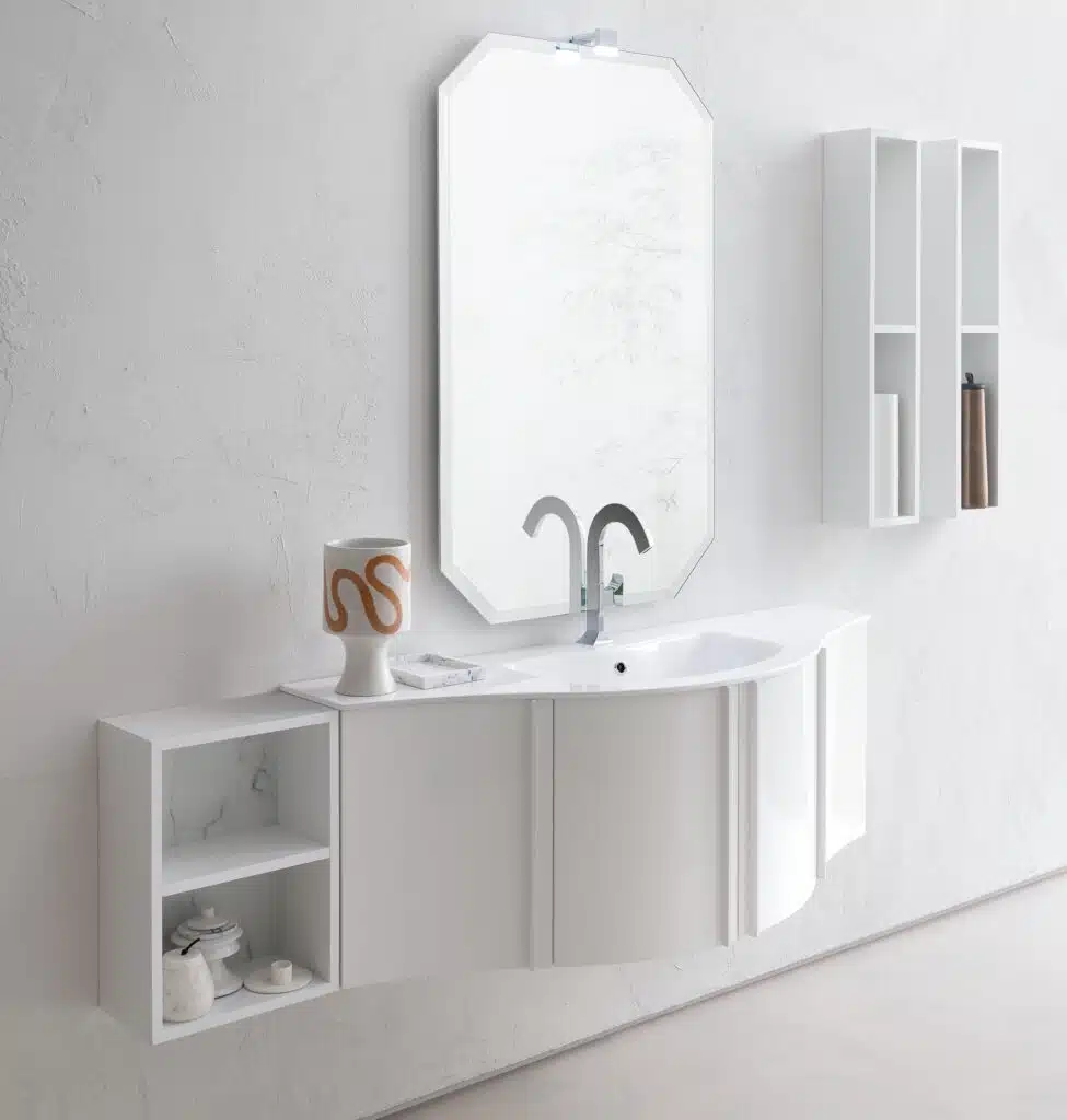 Mobile arredo bagno design curvo COMPAB B201 A608 Versus