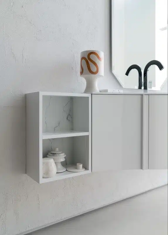 Mobile Bagno Design Curvo COMPAB Versus L.176 - Made in Italy - foto 4