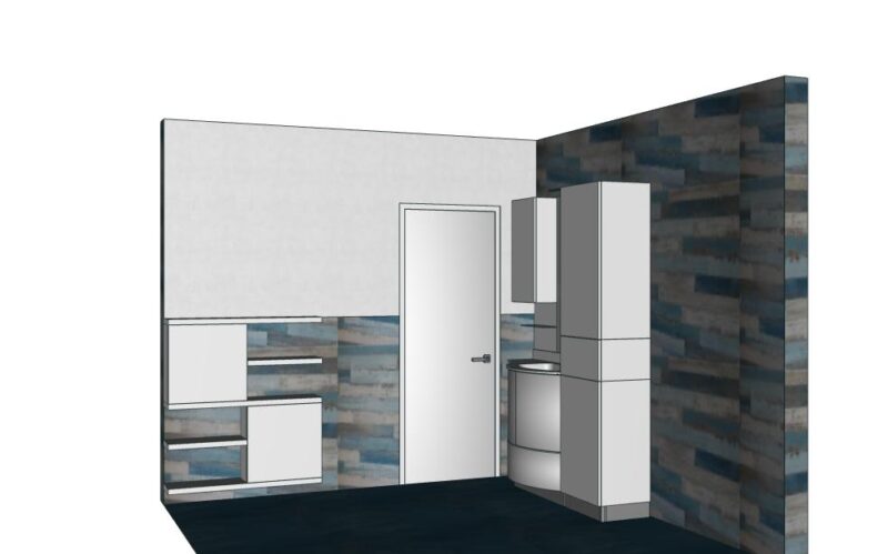 Compab A610 Versus – Mobile bagno design curvo stondato L.152 cm - immagine 4