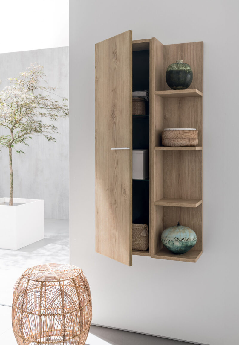 BD026 A600 Versus – Mobile arredo bagno design curvo stondato L.141 cm personalizzabile COMPAB - immagine 2