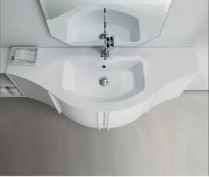 Mobile Bagno Design Curvo Compab Versus L.106 - Moderno Made in Italy 12 Mobile bagno design curvo - catalogo Versus