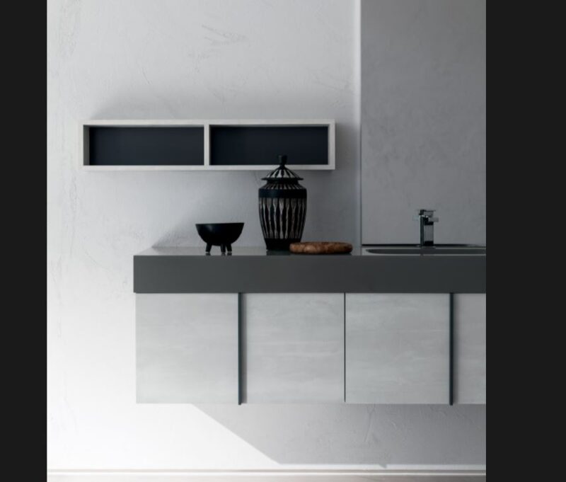 Compab B201 BD007 - Mobile arredo bagno design L 156 x P 51 cm - immagine 5