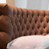 Imperial - Letto rotondo matrimoniale con lavorazione Capitonnè e materasso tondo incluso - immagine 3