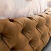 Imperial - Letto rotondo matrimoniale con lavorazione Capitonnè e materasso tondo incluso - immagine 2