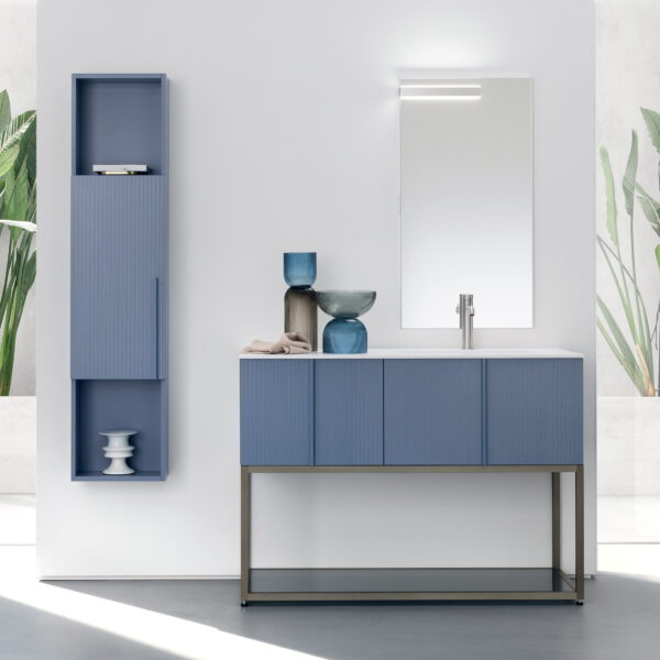 BD013 - Mobile arredo bagno design L.120.5 cm personalizzabile COMPAB