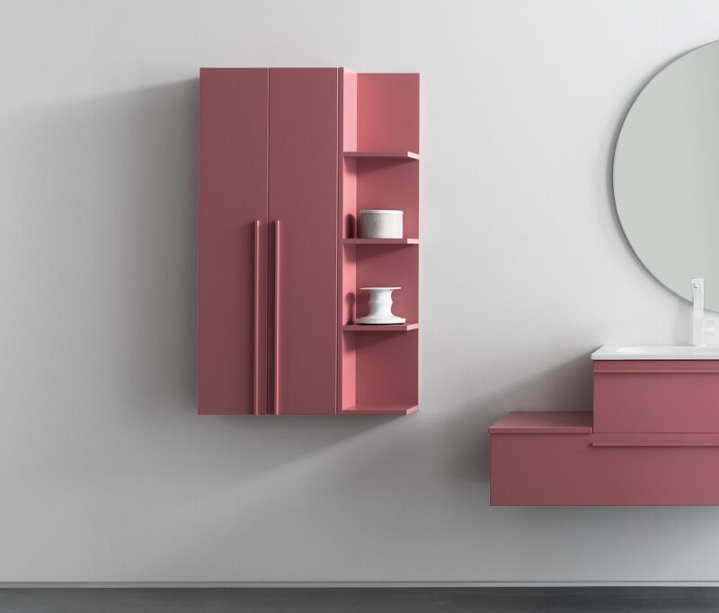 BD017 - Mobile arredo bagno design L.141x51,5 cm personalizzabile COMPAB - immagine 5