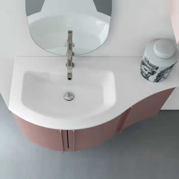 Mobile Bagno Curvo Compab BD025 A609 Versus - Design Moderno