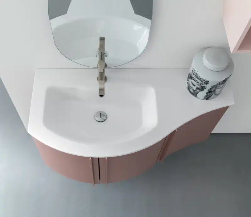 Mobile Bagno Curvo Compab BD025 A609 Versus - Design Moderno - foto 1