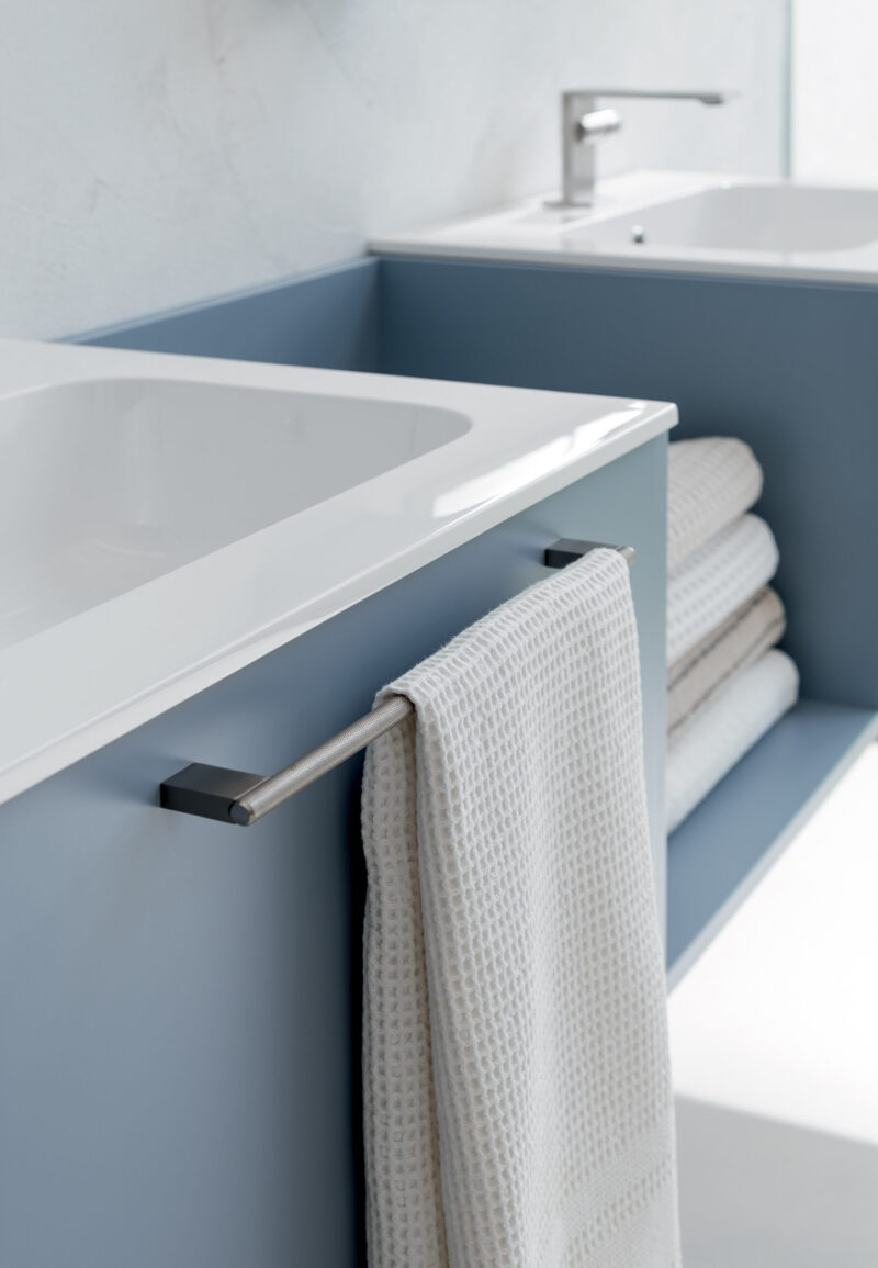 BD016 - Mobile arredo bagno doppio lavabo L.171x46 cm personalizzabile COMPAB - immagine 4