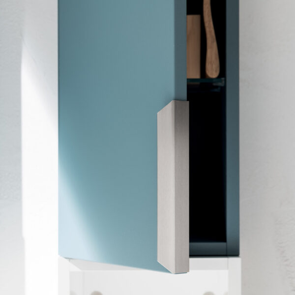 BD014 - Mobile bagno design Compab L.88cm personalizzabile, vista frontale, stile moderno