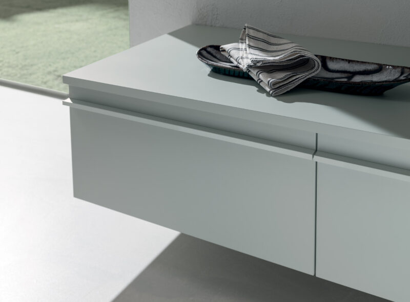 BD011 - Mobile arredo bagno design L.145.5xP.51 cm personalizzabile COMPAB - immagine 4