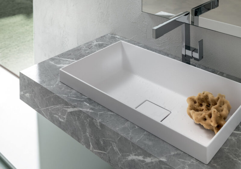 BD011 - Mobile arredo bagno design L.145.5xP.51 cm personalizzabile COMPAB - immagine 3