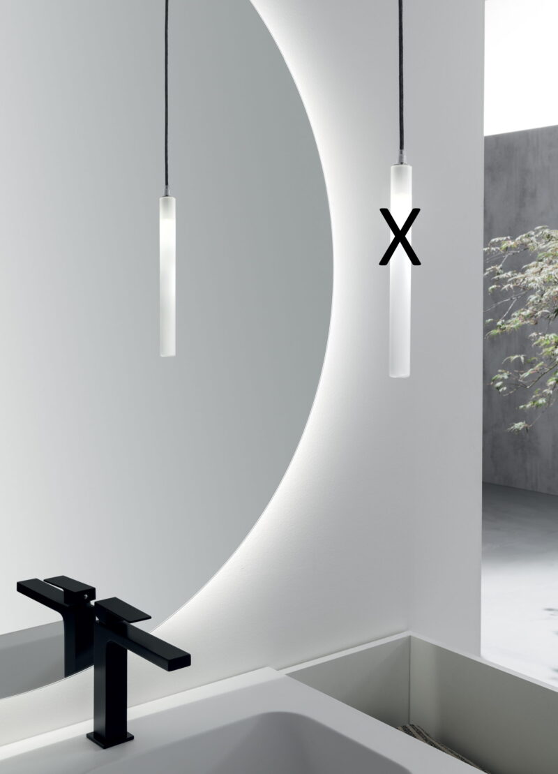 BD029 - Mobile arredo bagno doppio lavabo L.141x51.5 cm personalizzabile COMPAB - immagine 5