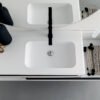 BD029 - Mobile arredo bagno doppio lavabo L.141x51.5 cm personalizzabile COMPAB - immagine 2