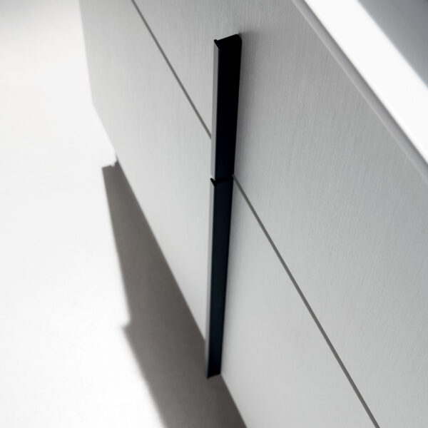 BD004 - Mobile bagno design COMPAB L.96 cm personalizzabile, vista frontale. Arredo moderno.