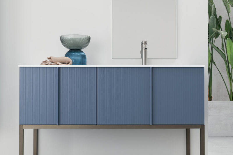 BD013 - Mobile arredo bagno design L.120.5 cm personalizzabile COMPAB - immagine 3