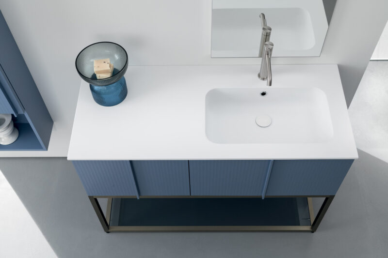 BD013 - Mobile arredo bagno design L.120.5 cm personalizzabile COMPAB - immagine 4